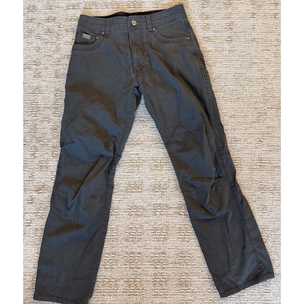 Kuhl Men's Pants 30x32 Gray Vintage Patina Dye Hiking Cargo Outdoor Gorpcore